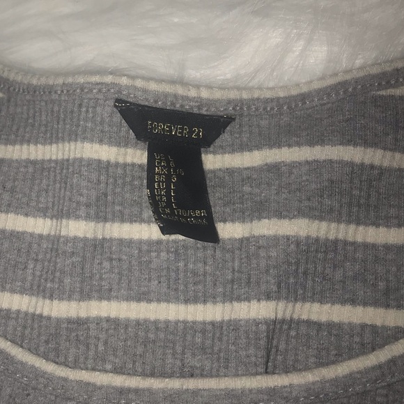 Cute Forever 21 Striped Crop Top - Picture 2 of 3